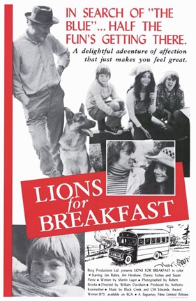 Framed Lions for Breakfast Print