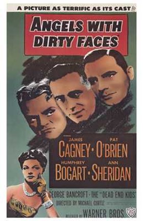 Framed Angels with Dirty Faces Gagney O'Brien Bogart Sheridan Print