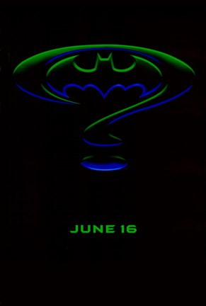 Framed Batman Forever Logo Print