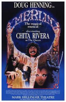 Framed Merlin (Broadway Musical) Print