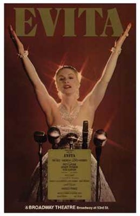 Framed Evita (Broadway Musical) Print