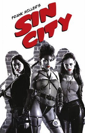 Framed Sin City Bad Girls Print
