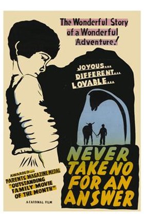 Framed Never Take No for an Answer Print