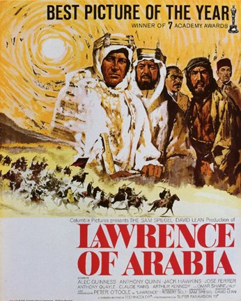 Framed Lawrence of Arabia Drawing Print