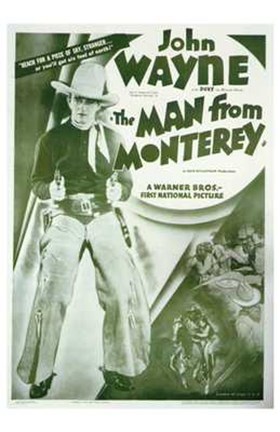 Framed Man from Monterey John Wayne Print