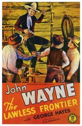 Framed Lawless Frontier John Wayne Print