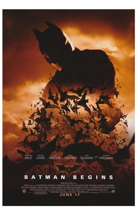 Framed Batman Begins June 17 Print
