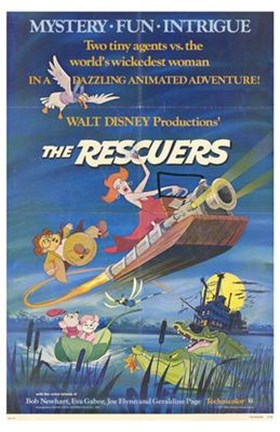 Framed Rescuers - Two tiny agents vs. the world&#39;s wikedest woman Print
