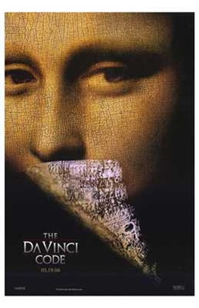 Framed Da Vinci Code Mona Lisa Tall Print