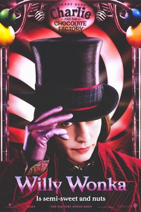 Framed Charlie and the Chocolate Factory Print