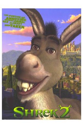 Framed Shrek 2 Donkey Print