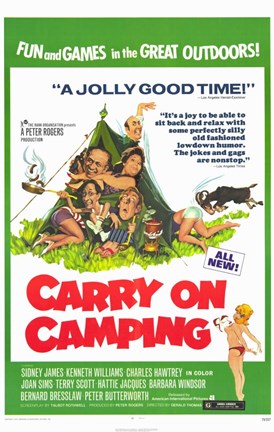 Framed Carry on Camping Print