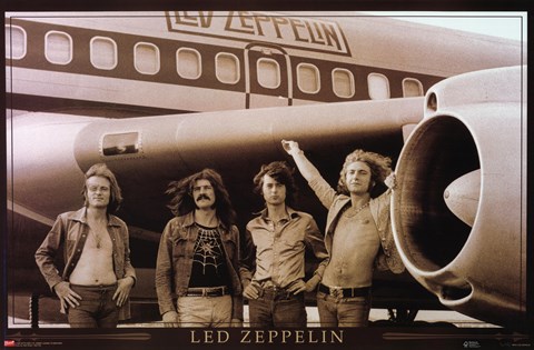 Framed Led Zeppelin- Airplane Print