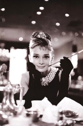 Framed Audrey Hepburn-Breakfast at Tiffany&#39;s Print