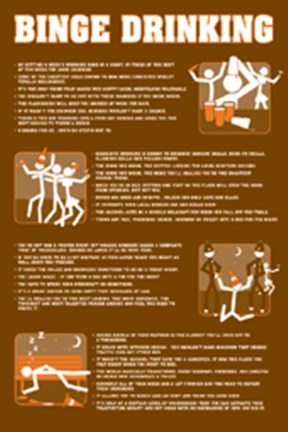 Framed Binge Drinking Print