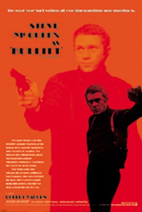 Framed Steve McQueen - Bullitt Print