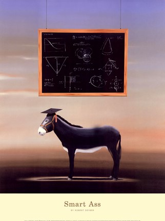 Framed Smart Ass Print