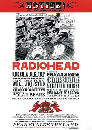 Framed Radiohead - Freakshow Print