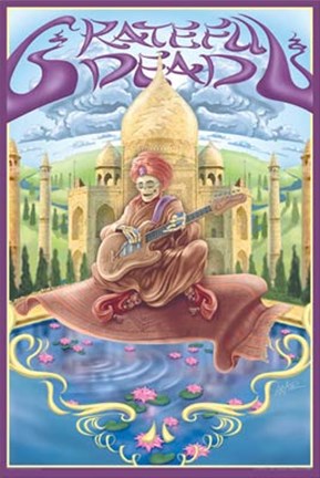 Framed GRATEFUL DEAD        CARPET RIDE Print