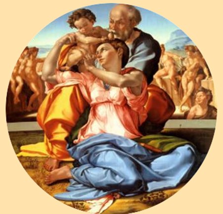 Framed Tondo Doni Print