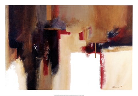 Framed Oriental Green Print