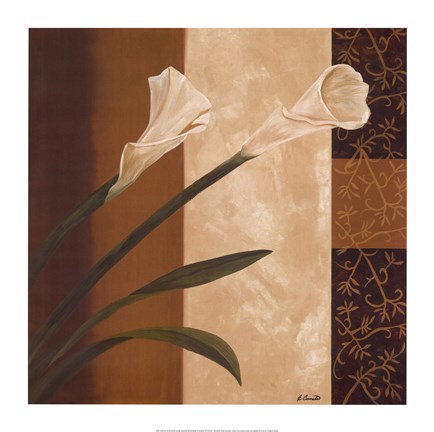 Framed Calla Pair Print