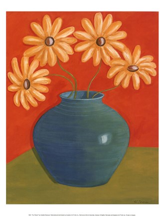 Framed Fun Floral I Print