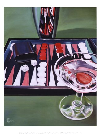 Framed Backgammon Print