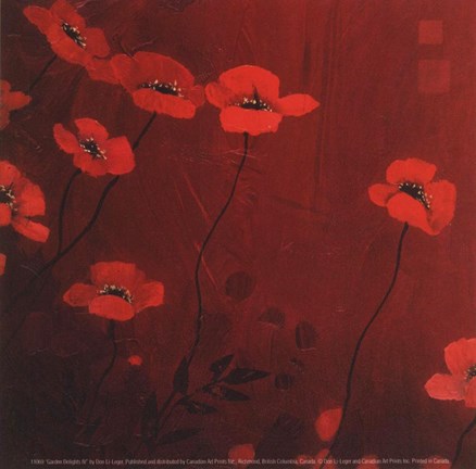 Framed Garden Delights IV Print