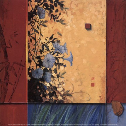 Framed Artist's Garden Print