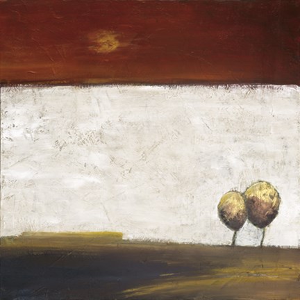 Framed Treetops II Print