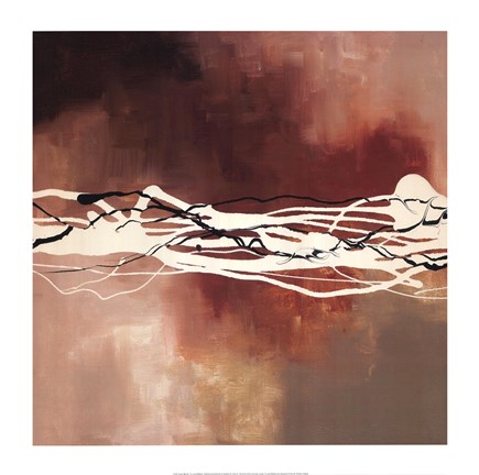 Framed Copper Melody I Print