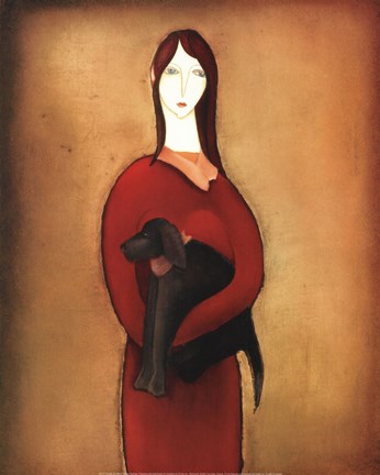 Framed Lady and Mimi Print