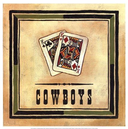 Framed Cowboys Print