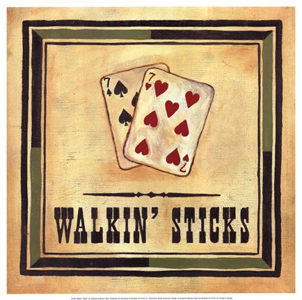 Framed Walkin' Sticks Print