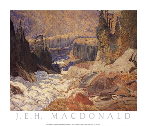 Framed Falls, Montreal River Print