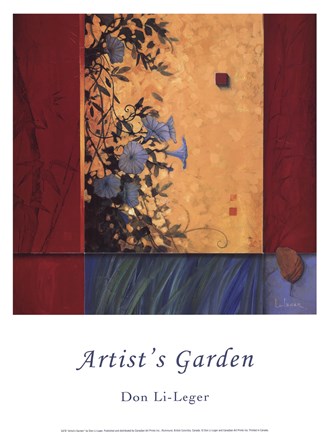Framed Artist&#39;s Garden Print