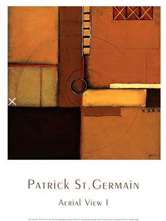 Framed Aerial View I Print