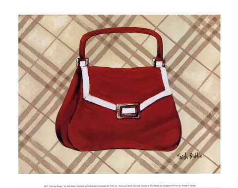 Framed Petit Sac Rouge I Print