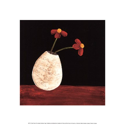 Framed Playful Posies I Print