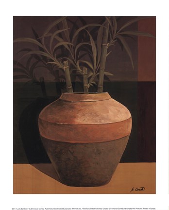 Framed Lucky Bamboo I Print