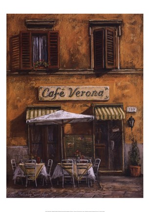 Framed Caf Verona Print