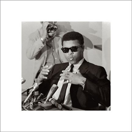 Framed Muhammad Ali, press conference Print