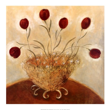 Framed Tulip Bouquet Print