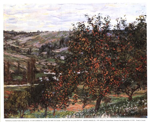 Framed Pommiers Pres De Vetheuil-Mini Print