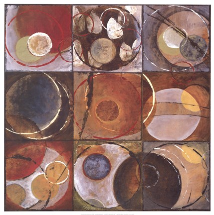 Framed Waxing Moons Print