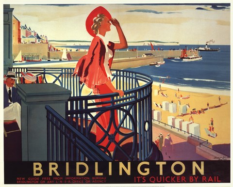 Framed Bridlington Beach Print