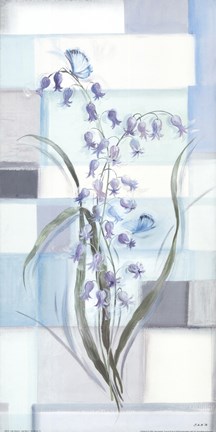 Framed Light Blue II Print