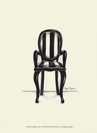 Framed Designer Chair I Print
