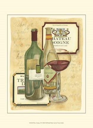Framed Small Wine Tasting II Print
